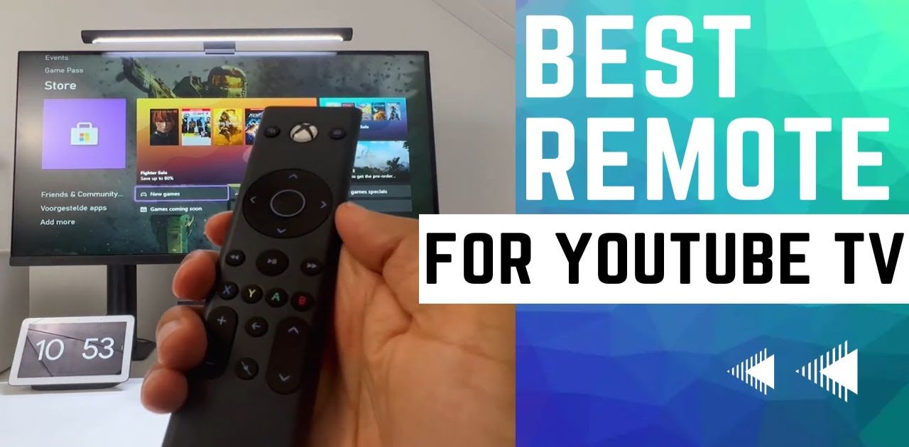 This image shows a remote for YouTube tv